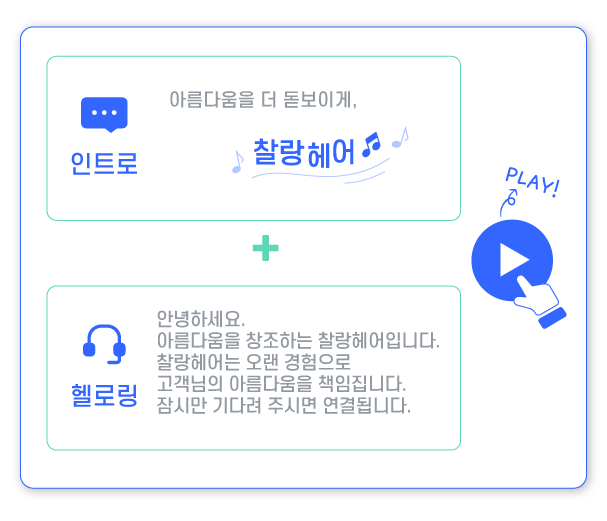 우리 가게 만의 로고송 헬로링 인트로!